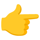finger pointing right