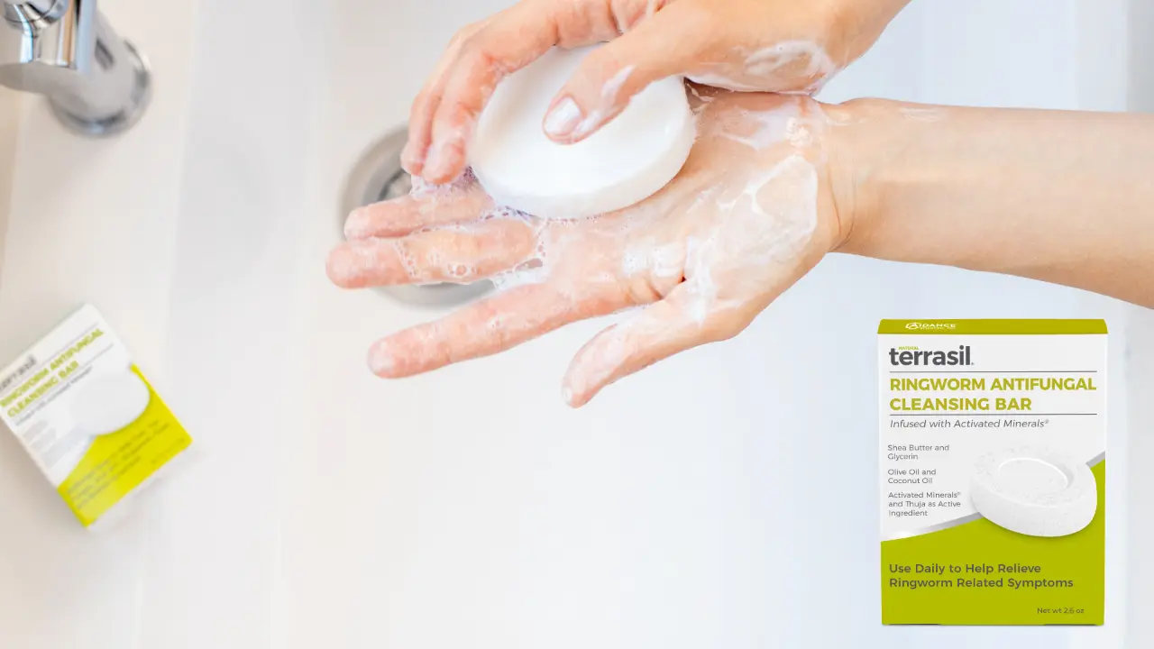 cleanse with antifungal soap